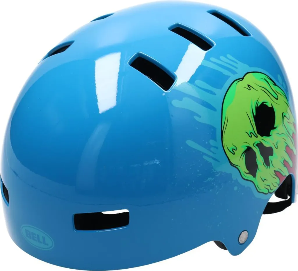 Casque Bell Local bleu M avec coque ABS et ajustement Action Fit