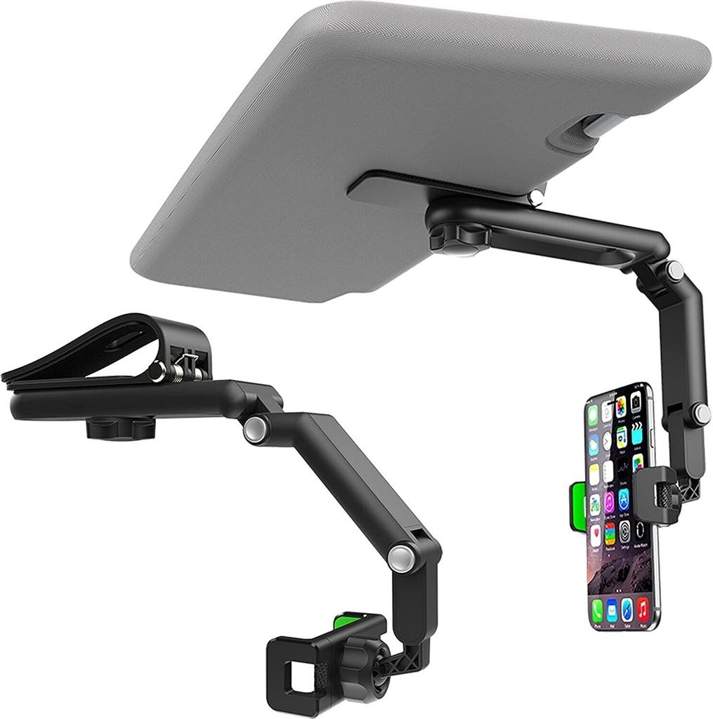 Handyhalterung Auto an Auto-Sonnenblenden,Universal 360 Grad Drehbarer Auto Handyhalter,Einstellbarer Rückspiegel Handyhalter für Handy und GPS H...
