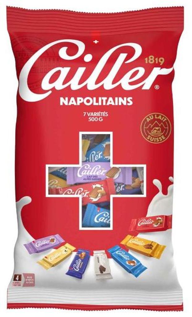 Cailler Napolitains, 500 g, Eier, Milch, Nüsse Produktbild 