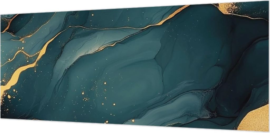 Wandtapete - Dekorative Tapete für Wohnzimmer- Tapetenfolie für Wanddekoration - 208x146 cm - Dunkelblaue Abstraktion