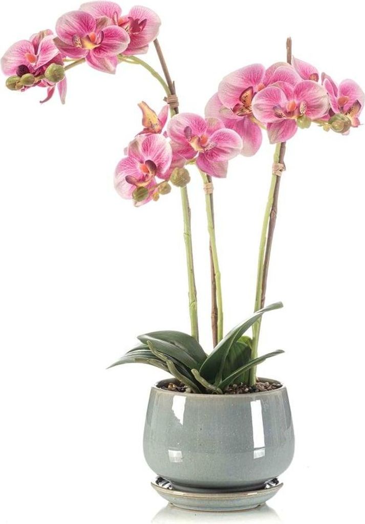 artplants.de Künstliche Orchidee JOLANA im Keramiktopf, Produktbild 