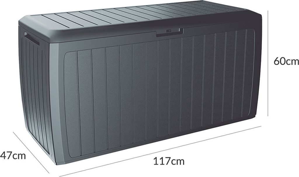 CASARIA® Gartenbox 290L UV-beständig Haltegriffe Rollen Produktbild 7