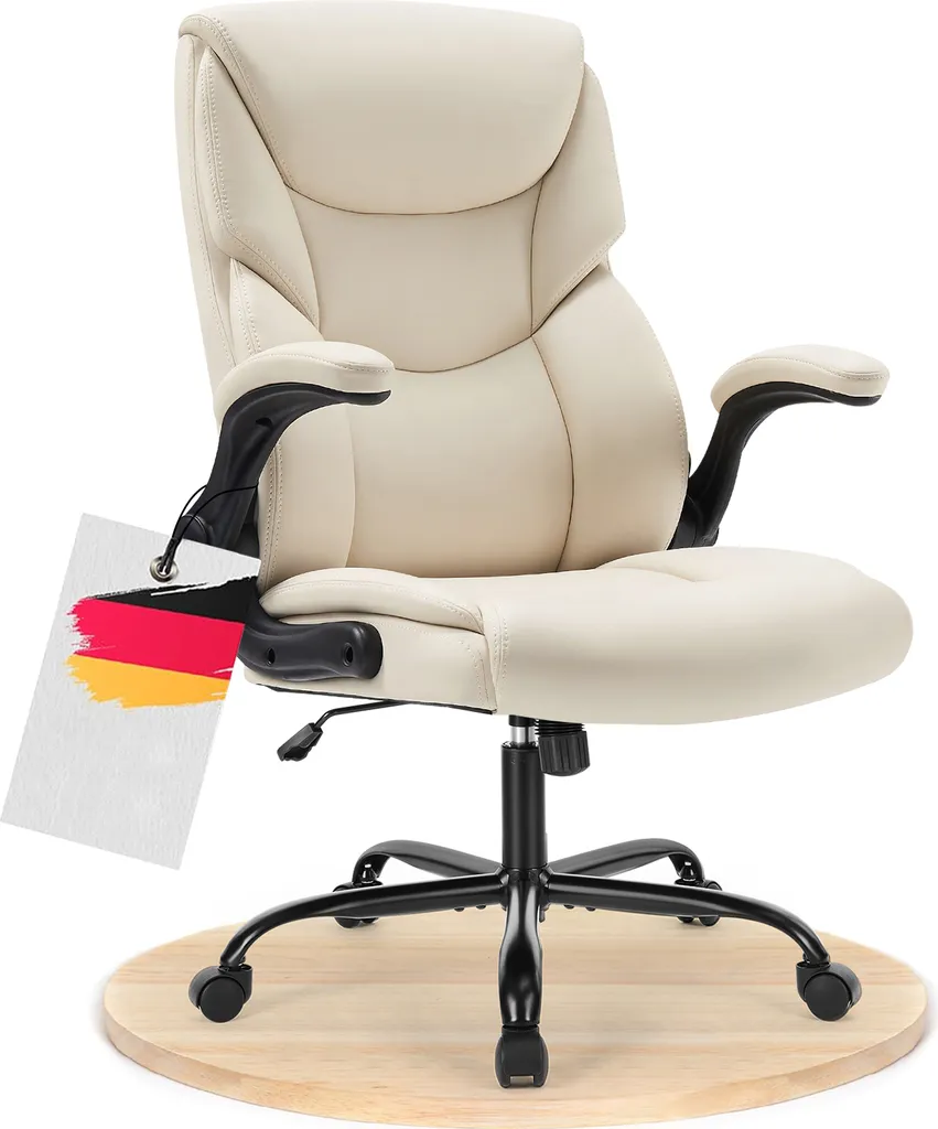 Fauteuil de direction rembourré Sweetcrispy, grand confort lombaires