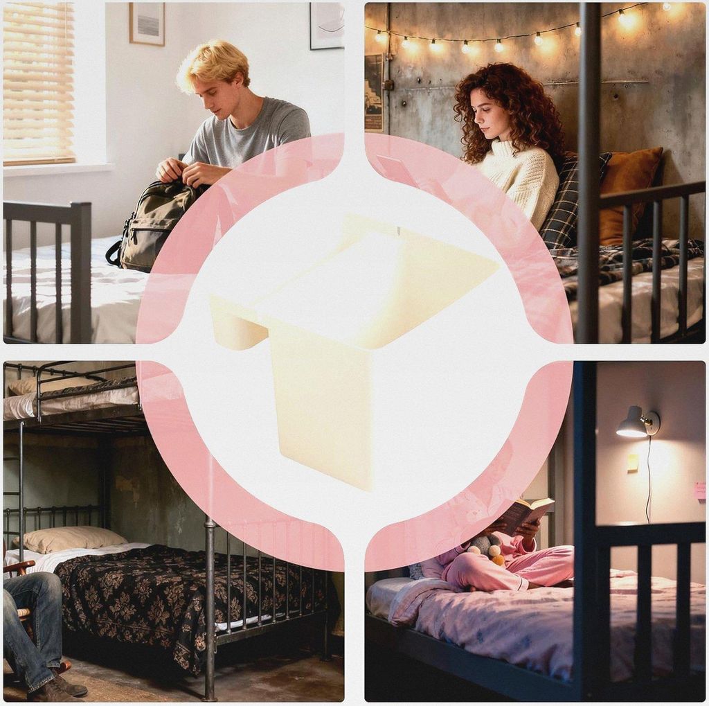 Nachttisch Tasche,Sichere Große Doppelschicht-Organisation,Bettseiten Wand-Organizer | für Etagenbetten College Krankenhauszimmer Nachttisch Schr...