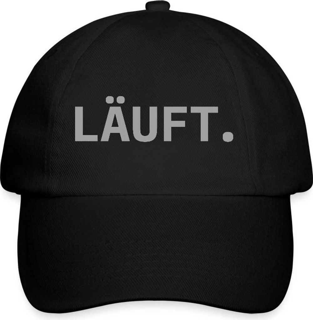Spreadshirt Stromberg Läuft Baseballkappe, One size, Schwarz/Schwarz
