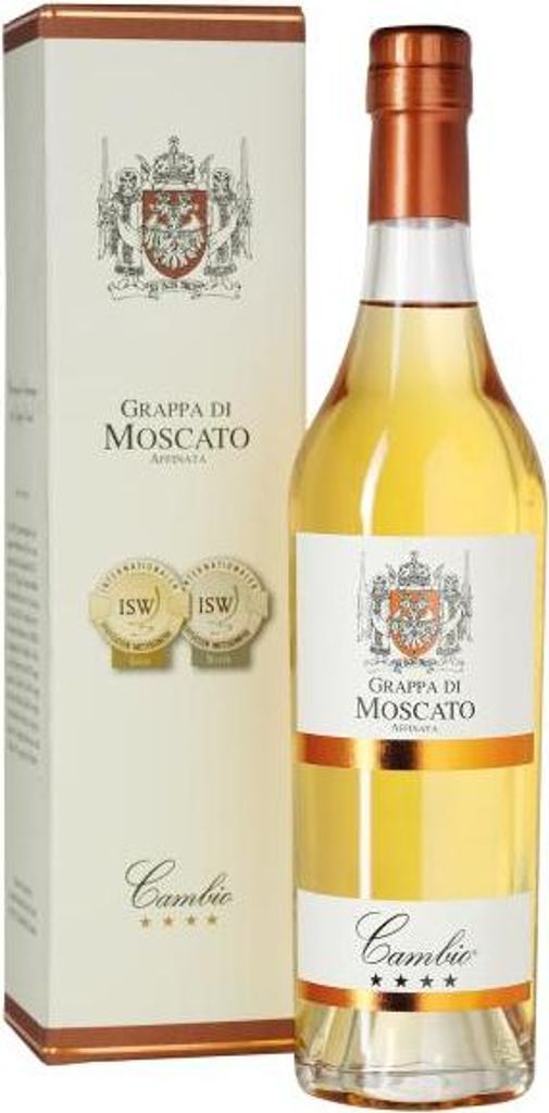 Cambio Grappa Di Moscato 40% 0,5 l Produktbild 
