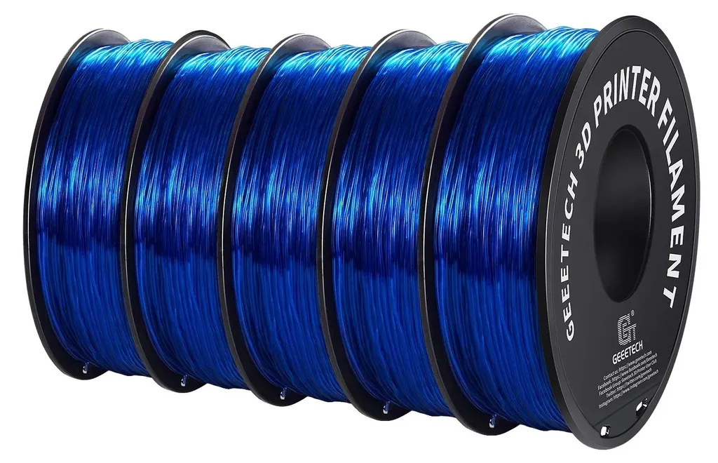 Filament 3D TPU bleu 1.75mm pour coques souples et pièces articulées