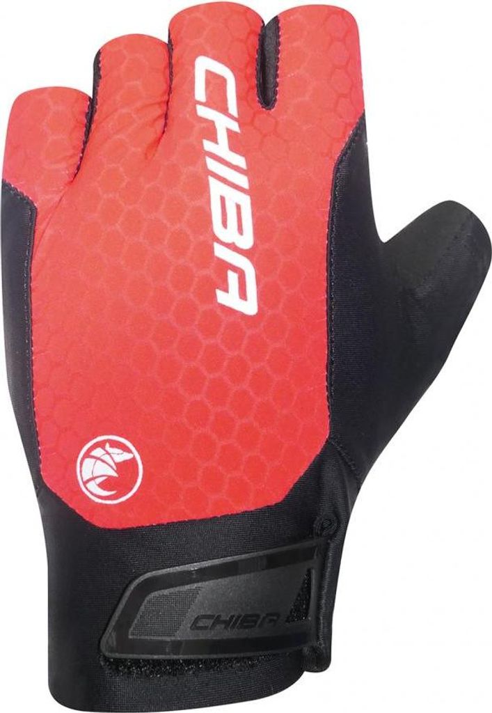 CHIBA Pure Race II - Radhandschuhe, kurz, rot, Größe L, atmungsaktiv, leichte...