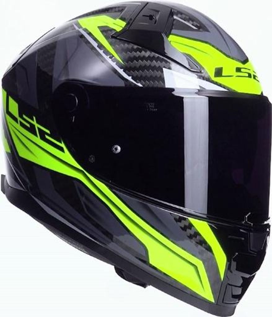 LS2 Integralhelm FF811 Vector II Carbon Savage Grau Neongelb XXL
