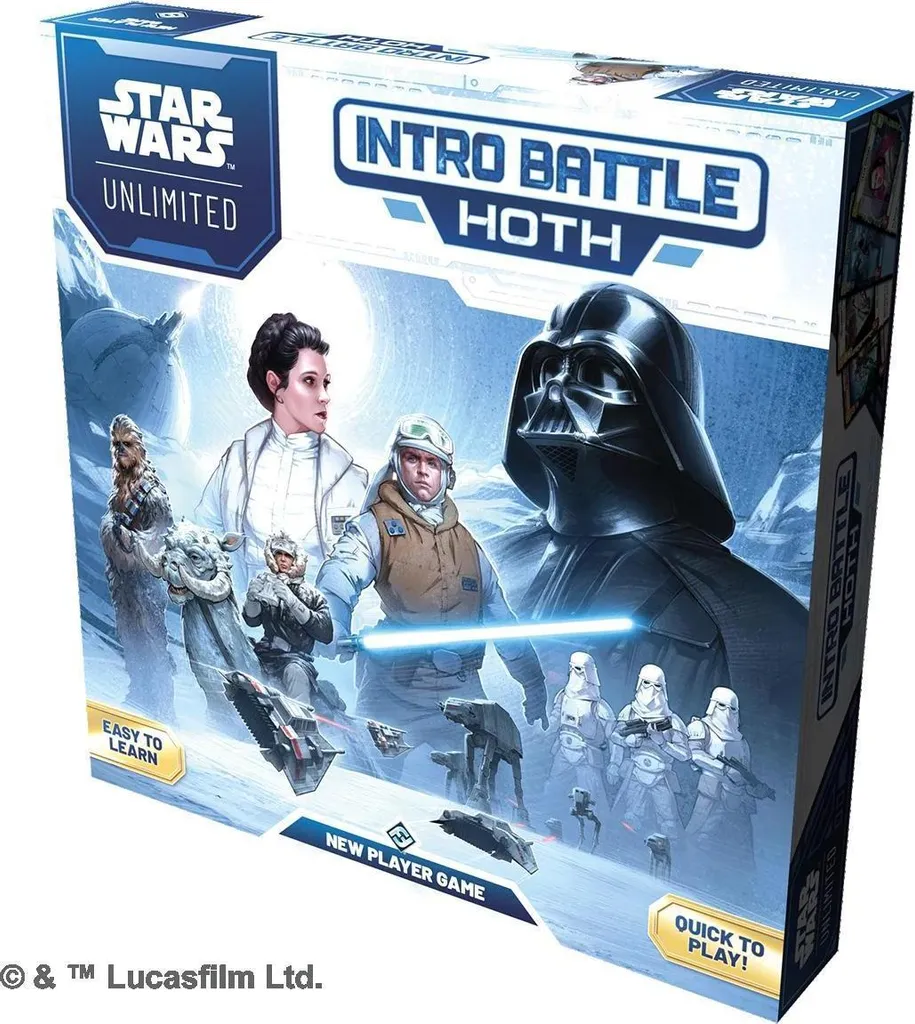 Pack Intro Battle Hoth Star Wars Unlimited Asmodee avec Decks Exclusifs