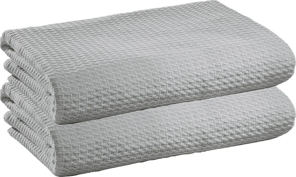 Erwin Müller Sommerdecke Siena" 2er-Pack silber 100x150 cm"