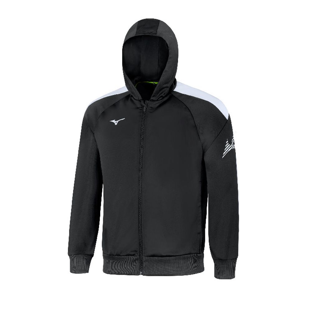 Mizuno Herren Team Mznrb Zip Hoodie - 32ECB555, Farbe:Schwarz, Textil:3XL