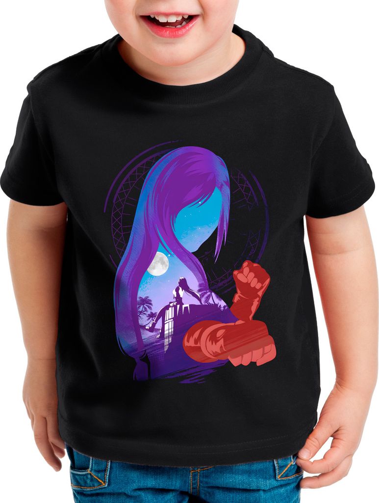 style3 Tifa Girl Kinder T-Shirt anime cloud chocobo sephiroth