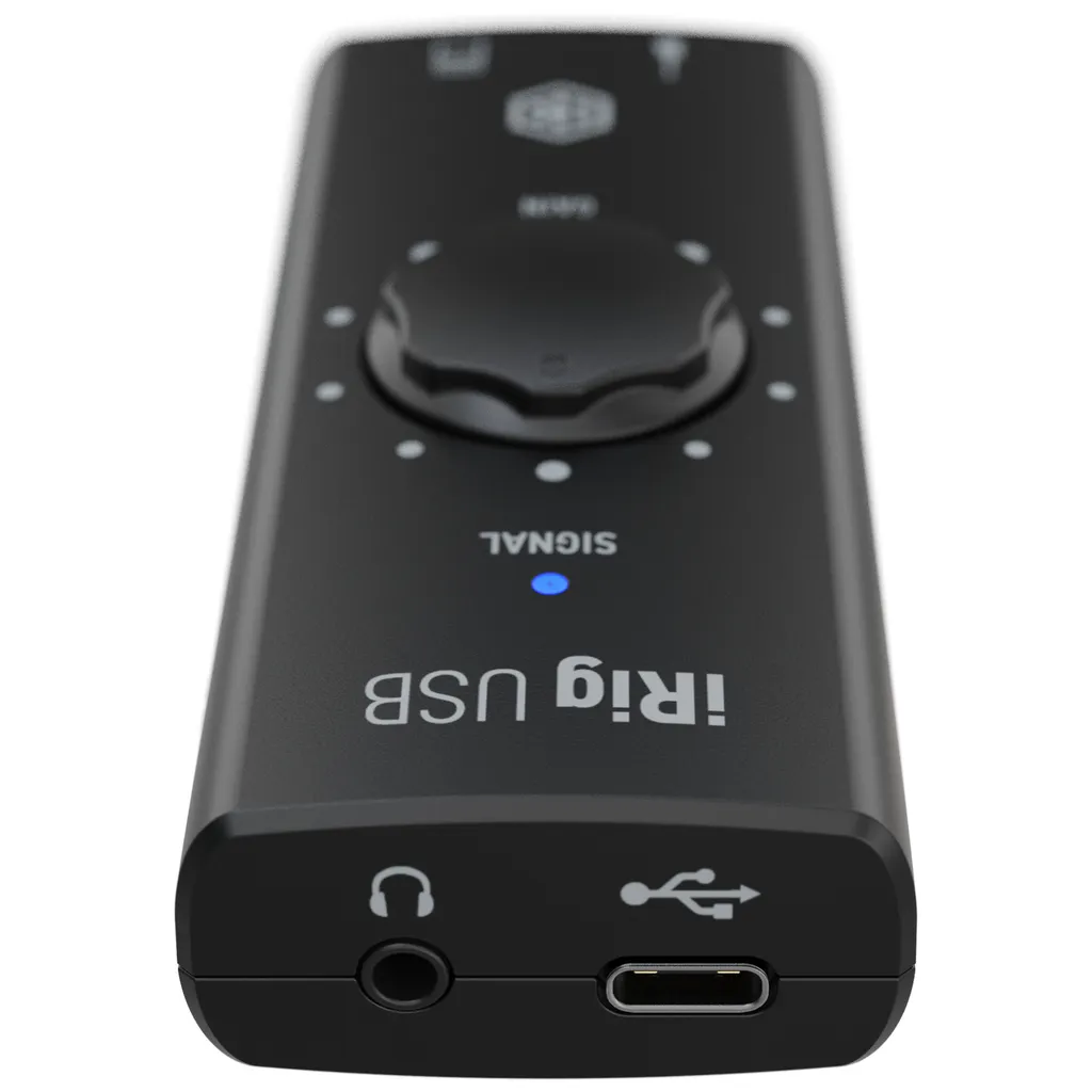 Enregistrer Guitare sur PC et iPad : Interface iRig USB Nomade USB-C Noire
