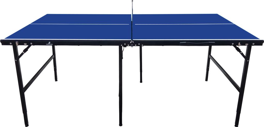 COUGAR Midi 1800 Tavolo Da Ping Pong Portatile Blu – Pieghevole Con Maniglia, Piedini Regolabili E Telaio In Alluminio – Dimensioni 180x102 Cm