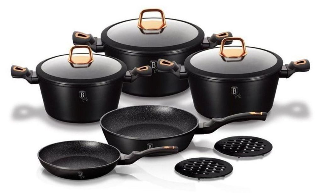 BERLINGER HAUS Set de Casseroles en Granit 10 Pièces BLACK Image du produit 