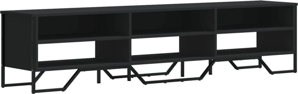 vidaXL TV-Schrank Schwarz 180x34x41 cm Holzwerkstoff Produktbild 