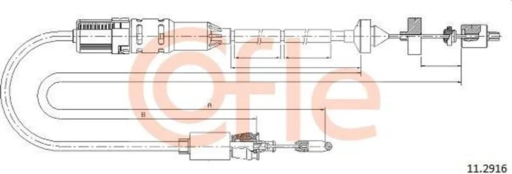 Câble d'embrayage pour Renault Espace - Qualité équivalente OE 6025312553