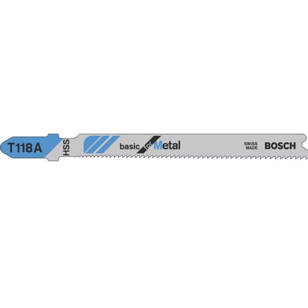 5 lames de scie sauteuse 92mm pour le métal T118A - BOSCH - Image du produit 