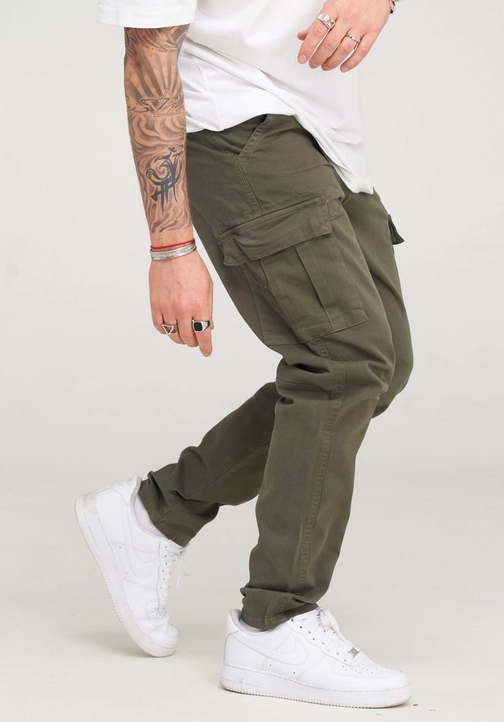behype. Herren Cargo-Hose BHMATOLA Herren Chino Jeans Hose Stoffhose