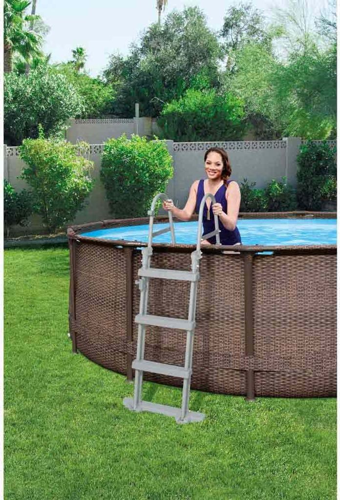 Bestway Steel Pro Max Rattan Ø 366x100 Cm Stahl Runder Produktbild 20