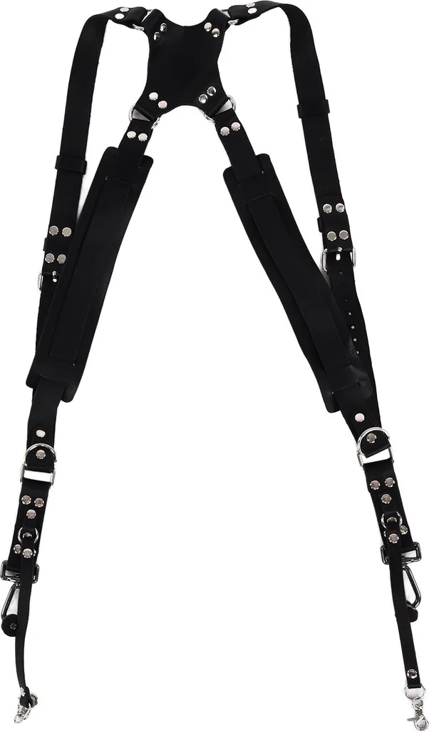 Doppia Tracolla Reflex Pelle Nera | Imbracatura Professionale Matrimoni - 3