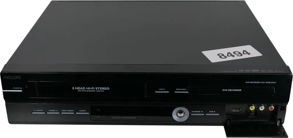 Combo Lecteur Enregistreur DVD et VHS Philips DVDR3512V Double Platine