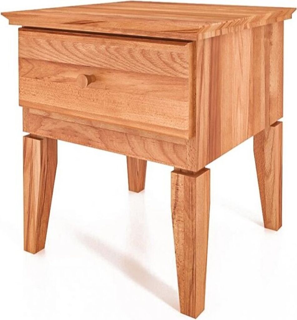 Nachttisch Sydo Kernbuche massiv 46x45x50 mit 1 Schublade