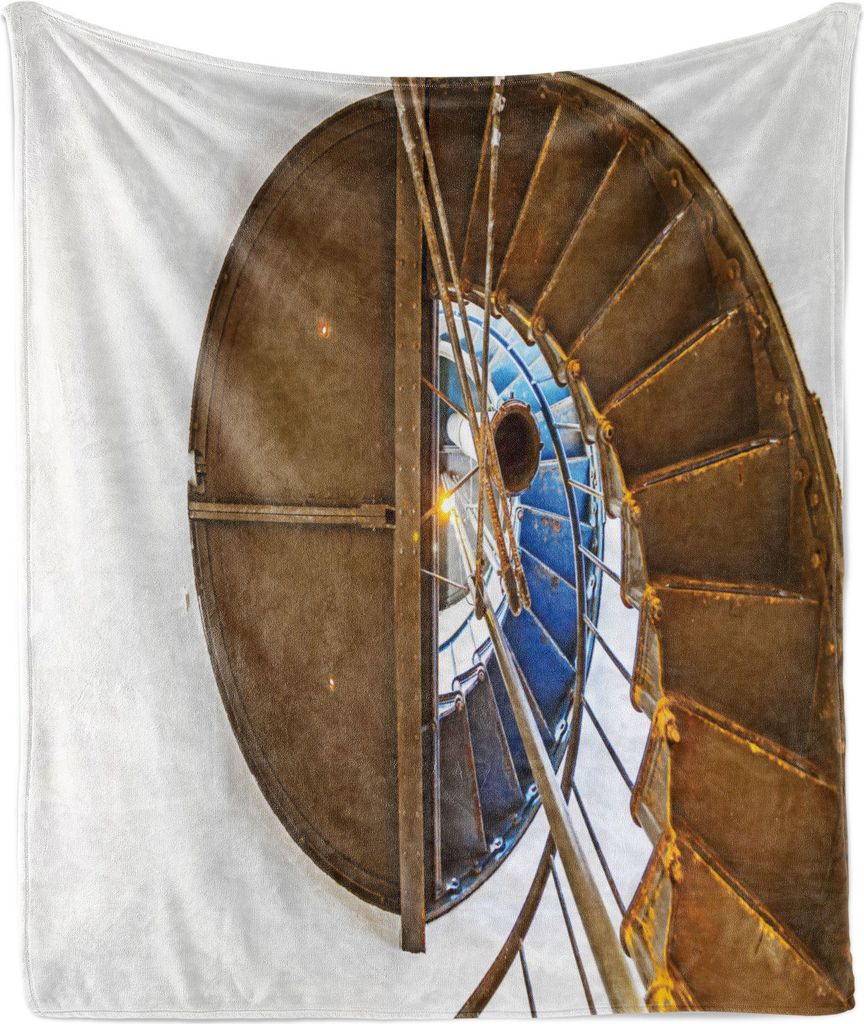 ABAKUHAUS Die Architektur Weich Flanell Fleece Decke, Wendeltreppe Szene, Gemütlicher Plüsch für den Innen- und Außenbereich, 125 x 175 cm, Meh...