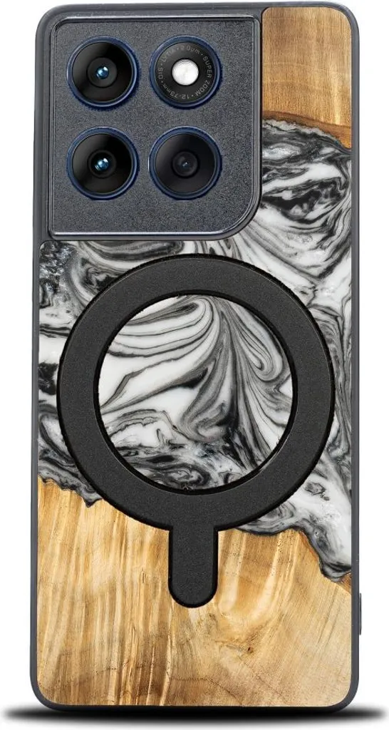 Custodia Legno Motorola Edge 60 / 60 Fusion 5G Bewood Terra MagSafe