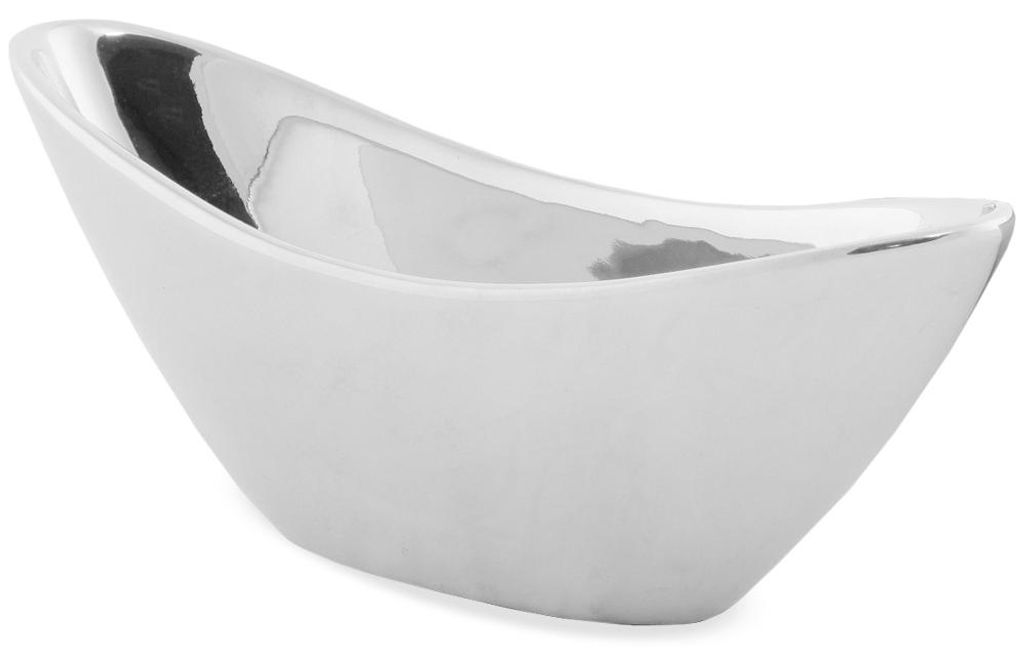 Plat à plantes moderne en céramique Jardinière 27 cm argent Image du produit 
