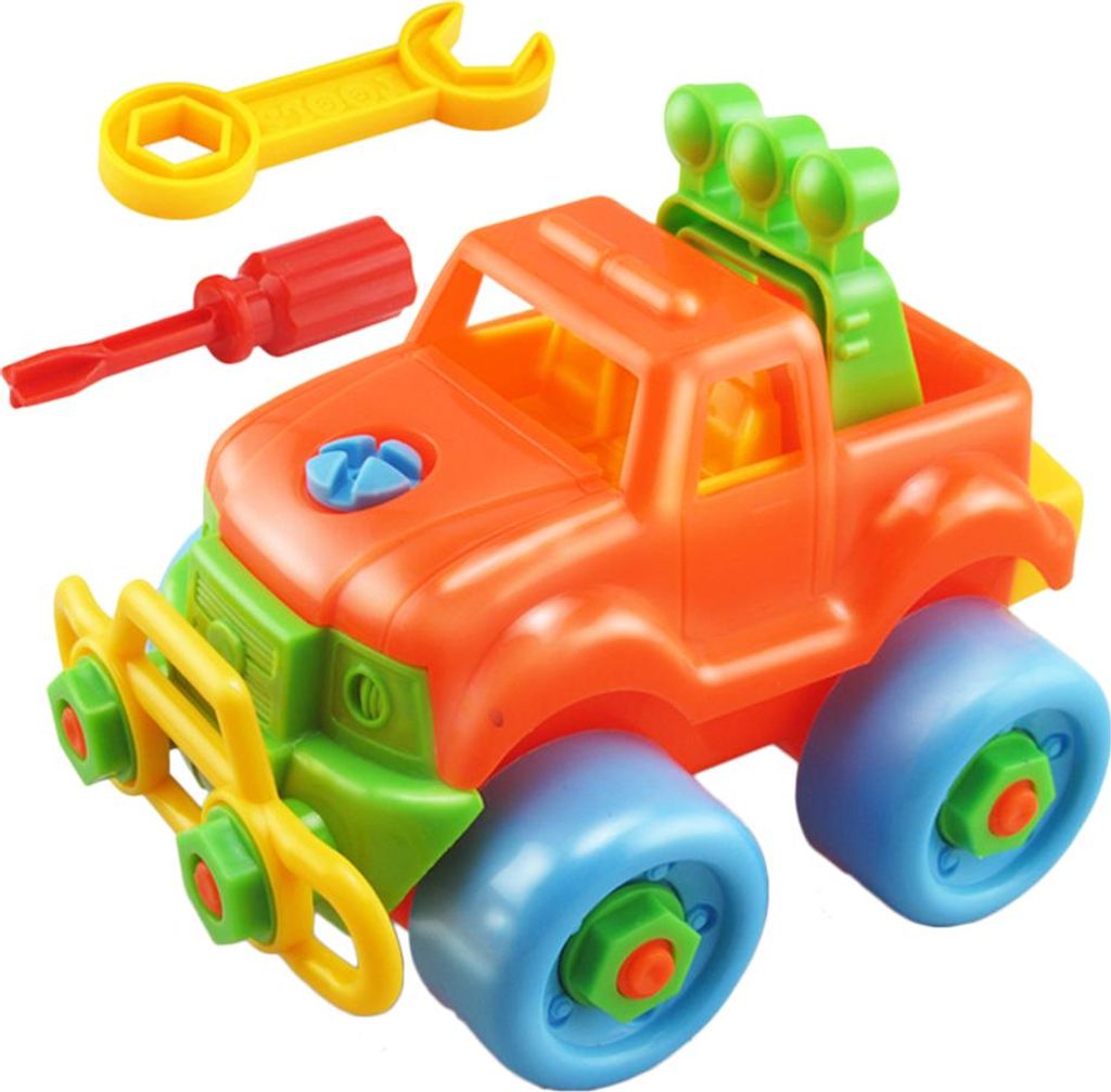 Zufälliges zerlegbares Autospielzeug für Kinder, das pädagogische Konstruktionswerkzeuge und DIY-Technik lernt