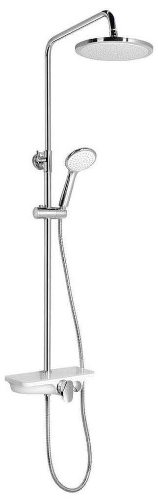 Aqualine MARCO Duschsäule mit Armatur, weiß