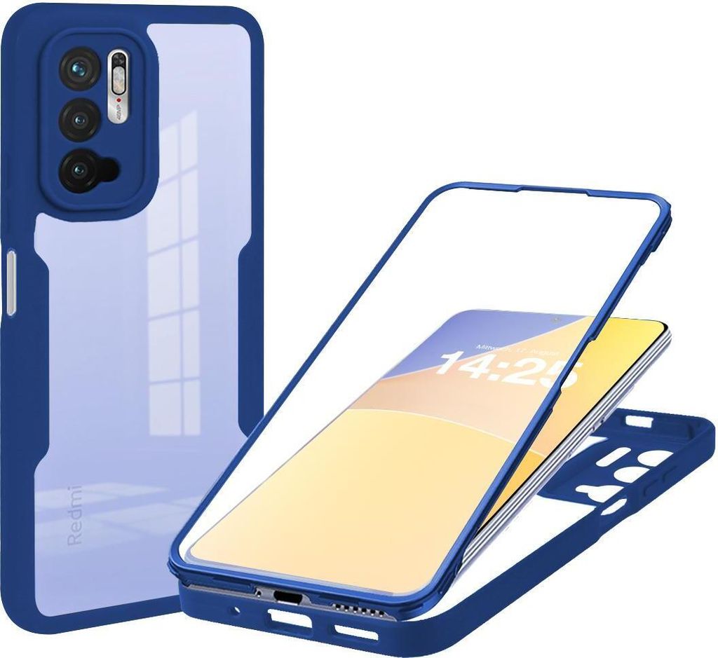 360 Grad Handyhülle für Xiaomi Redmi Note 10 5G Full Cover Produktbild 