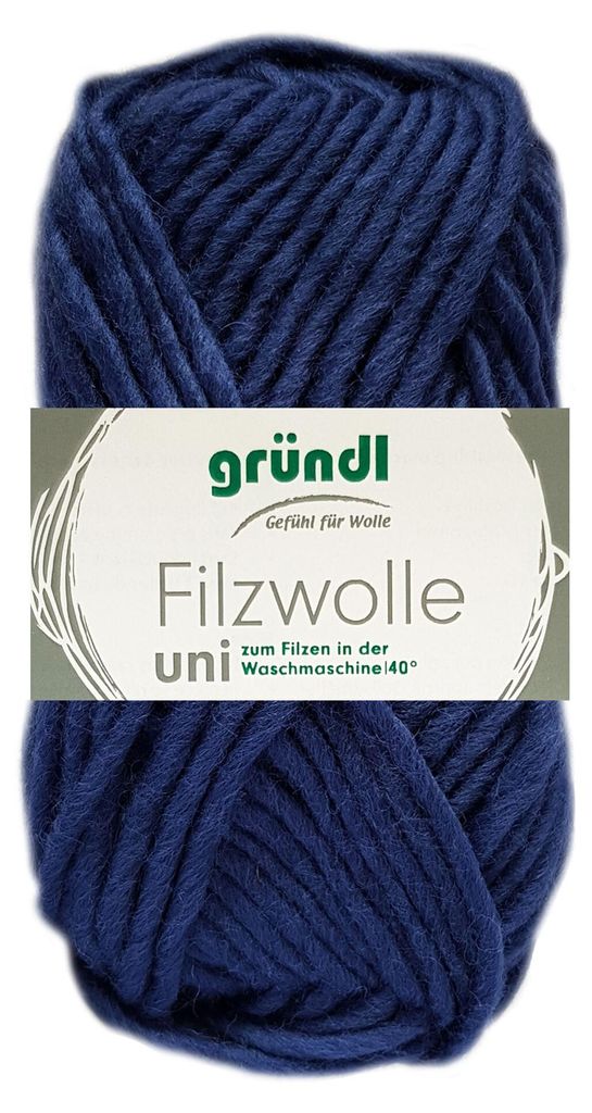 Gründl Filzwolle uni,Waschfilzen,100%Schurwolle,50g/50m,NS Produktbild 