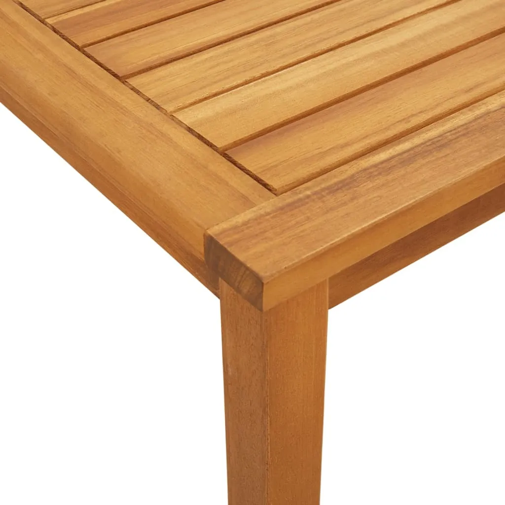 Ensemble de Balcon Gris Polyrotin et Acacia - Mobilier Robuste 3 pcs - 10
