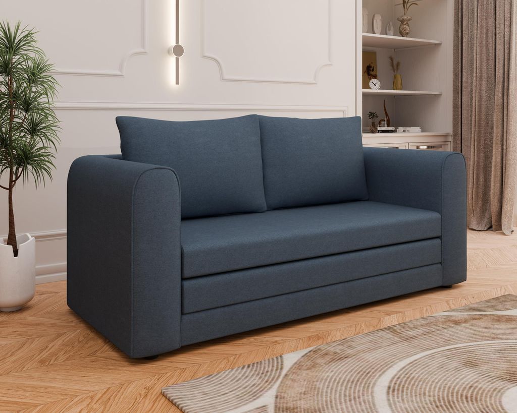Arelis Schlafsofa mit Bettfunktion - Blau