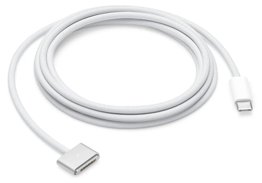 Câble USB-C vers MagSafe 3 Argent 2m pour éviter les chutes de MacBook - 4