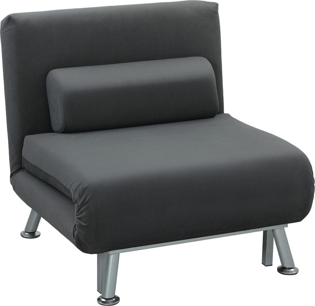 HOMCOM-Schlafsessel-Samtimitat(100% Polyester), Stahl-75L x Produktbild 