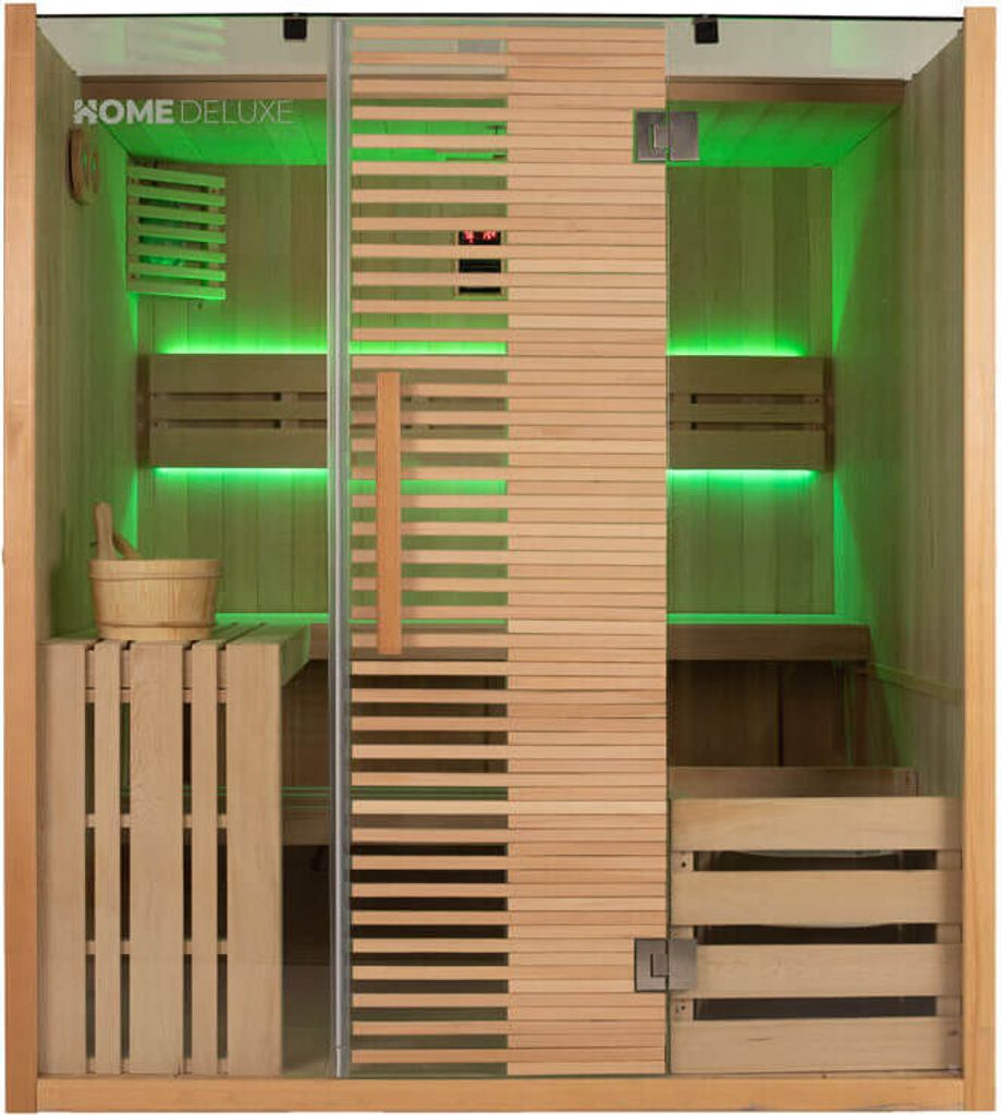 HOME DELUXE - Traditionelle Sauna - OMAHA - 180 x 150 x 200 Produktbild 