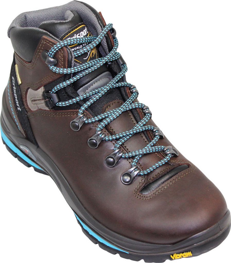 Grisport - Damen Wanderstiefel "Glide", Gewachstes Leder GS181 (38 EU) (Braun/Schwarz)