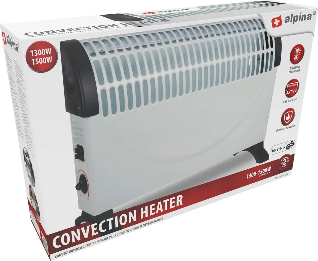 Radiatore Elettrico Alpina 1500W Bianco - Efficienza e Calore Rapido - 17