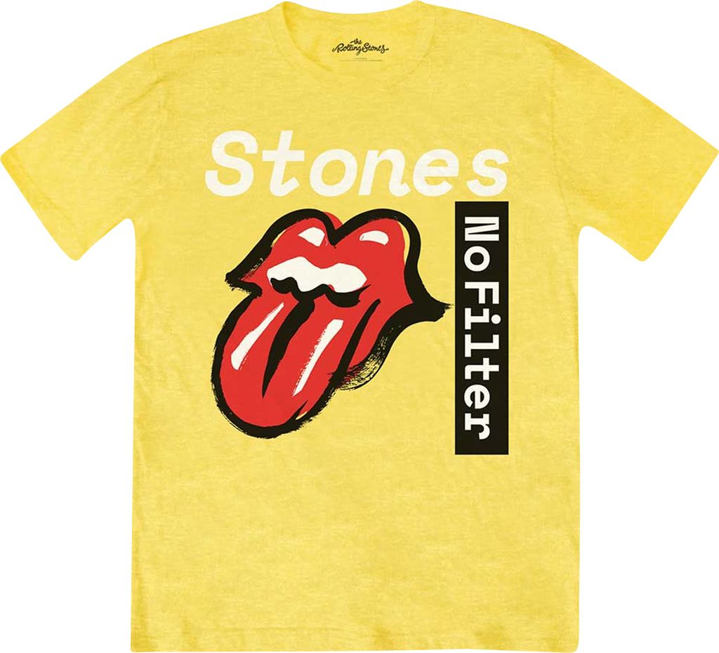 The Rolling Stones - "No Filter" T-Shirt für Herren/Damen Uni RO230 (L) (Gelb)