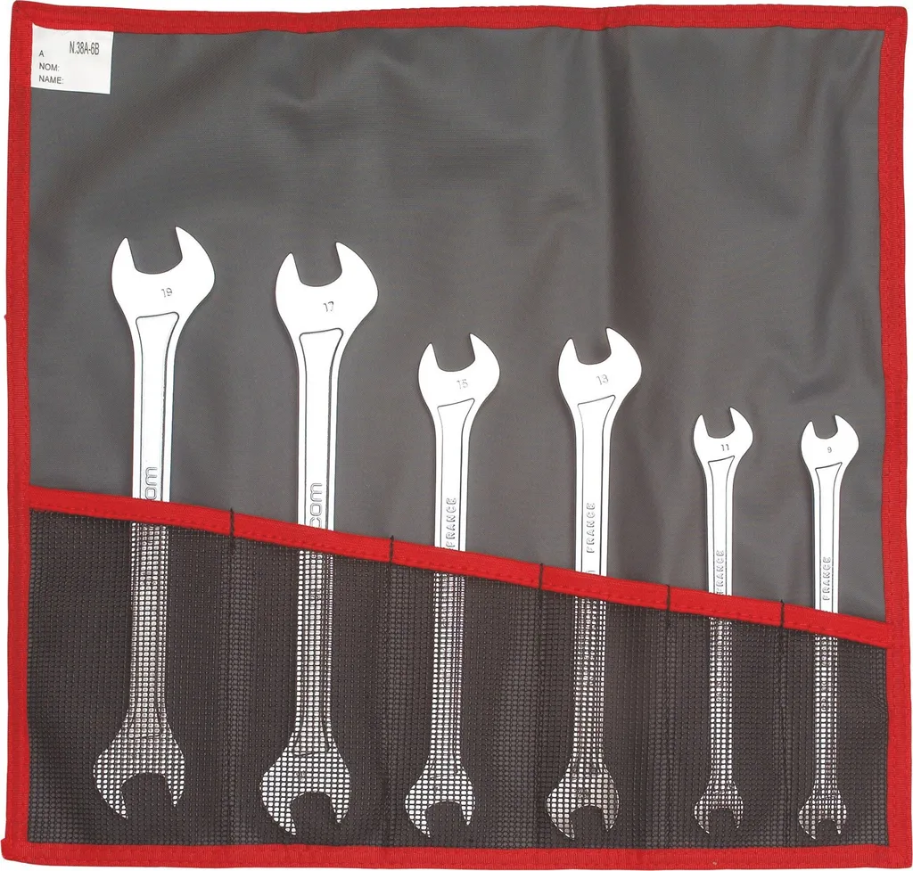 Lot de 6 Clés à Fourches Plates pour Écrous Fins et Espaces Réduits