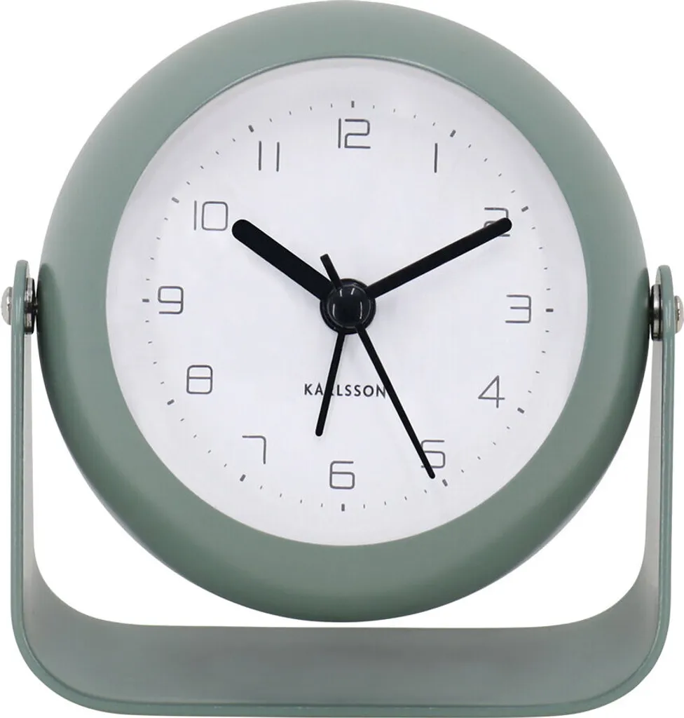 Réveil analogique BUNKY 9 cm compact - Mécanisme silencieux et précis