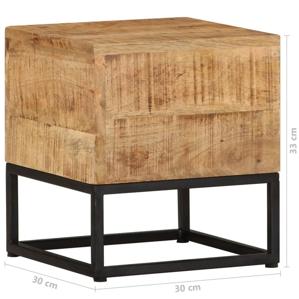 Table d'appoint stable en bois massif pour petits espaces et studios - 6