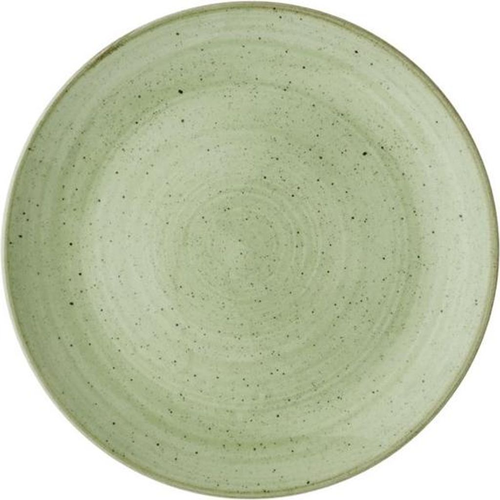 Churchill Stonecast Salbeigrüne Coupe Teller 228mm (12 Stück)