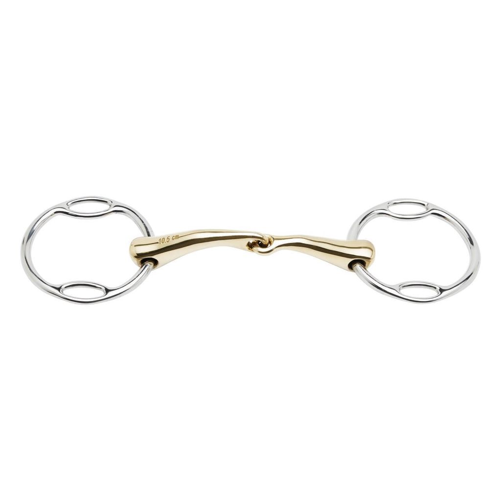 BUSSE Soft-Ring-Wassertrense KAUGAN -SHAPED, 14 mm, Gebiss einfach gebrochen, Farbe:Kaugan, Gebissweite in cm | Ringgröße:10.5 cm | 60 mm