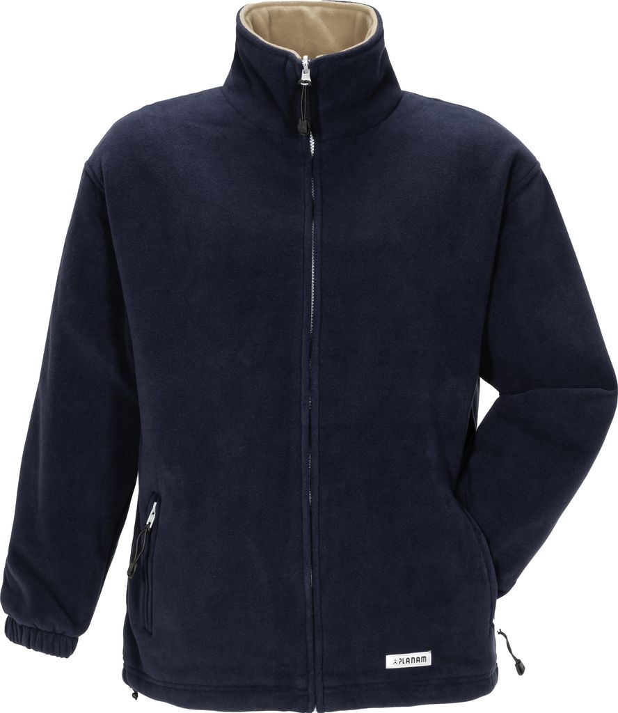 Größe XL Herren Planam Outdoor Fleece Stream Fleecejacke marine camel Modell 0347
