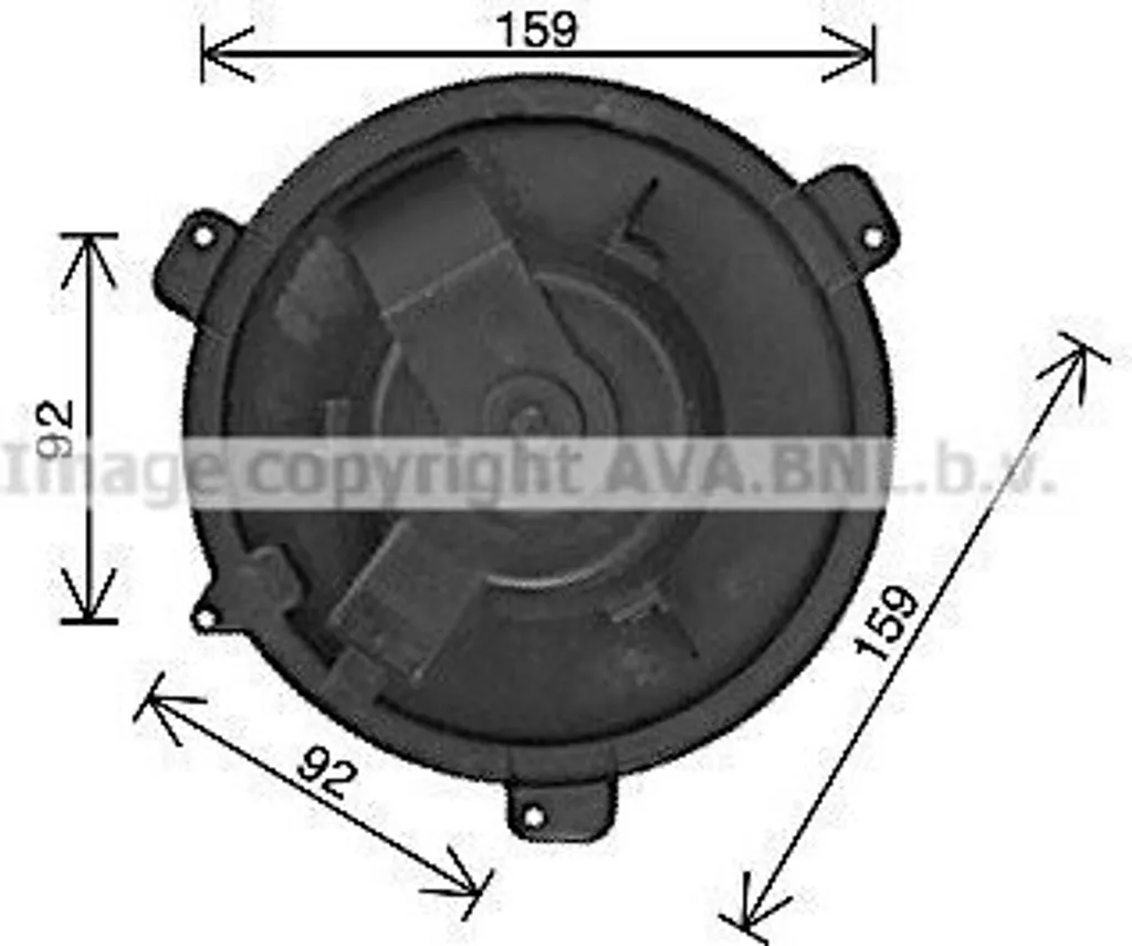 Moteur de ventilateur PRASCO FT8480 pour Punto OE 46721310